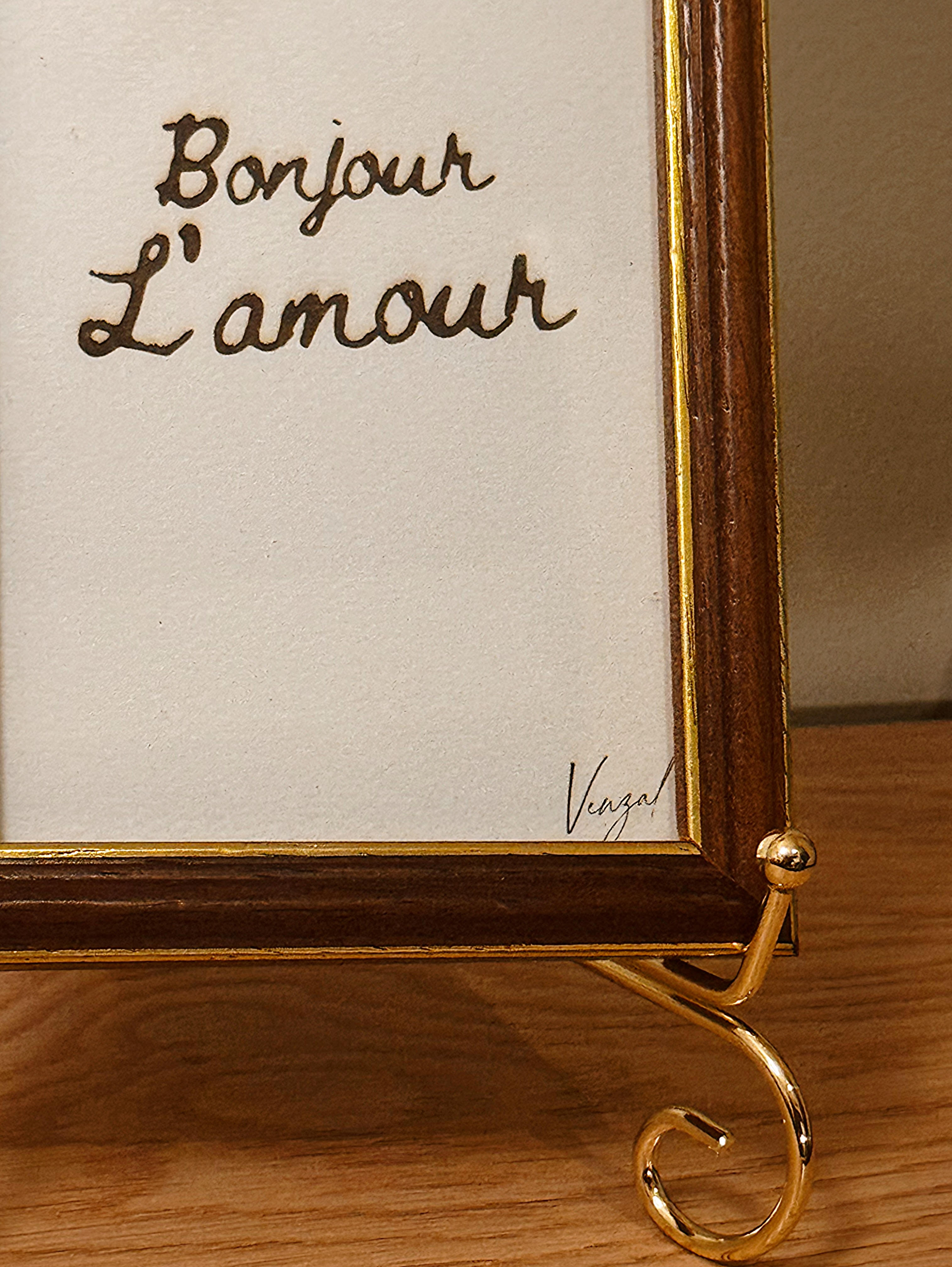 Pièce unique, gravure sur papier