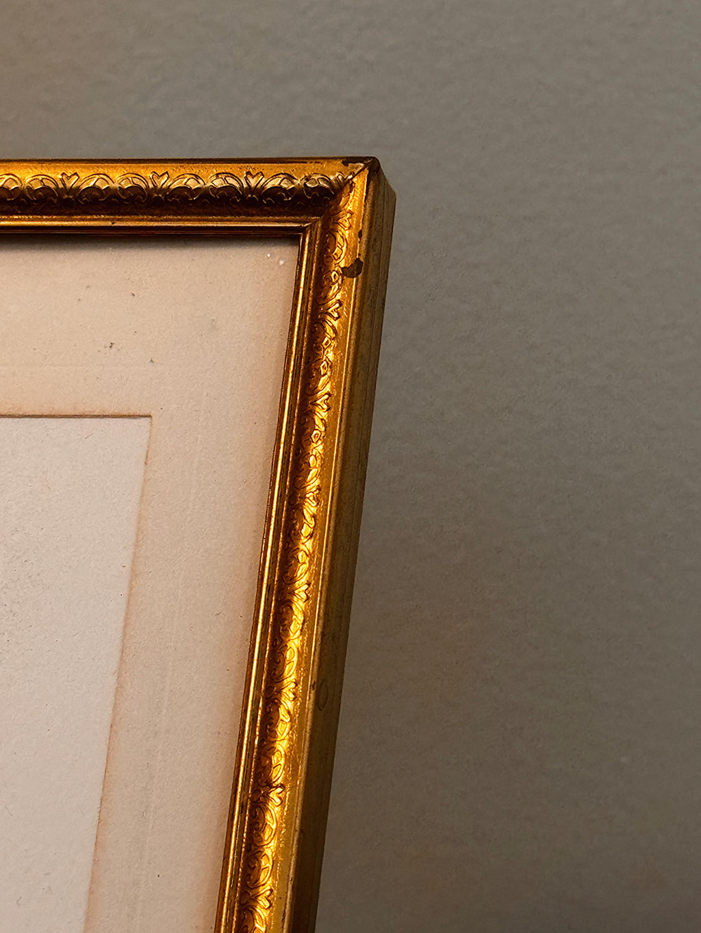 Pièce unique, gravure dans son sublime cadre d'antan